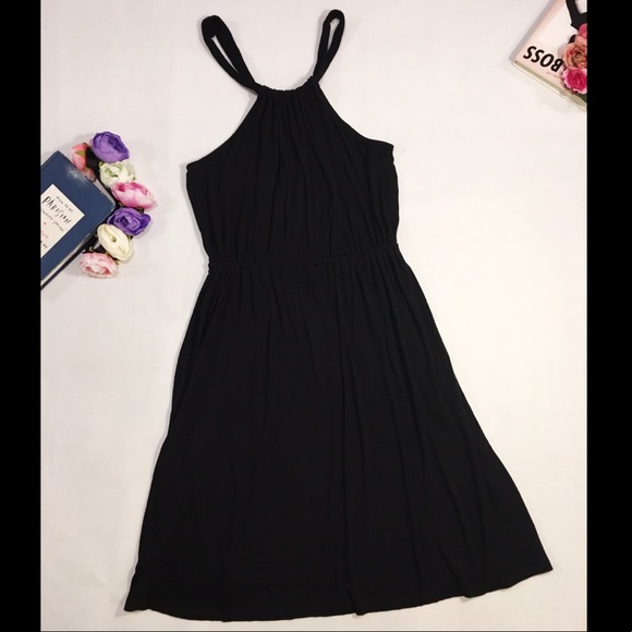 LOFT Dresses & Skirts - Loft Ann Taylor black sleeveless halter dress